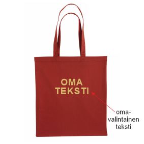 Kangaskassi omalla tekstillä